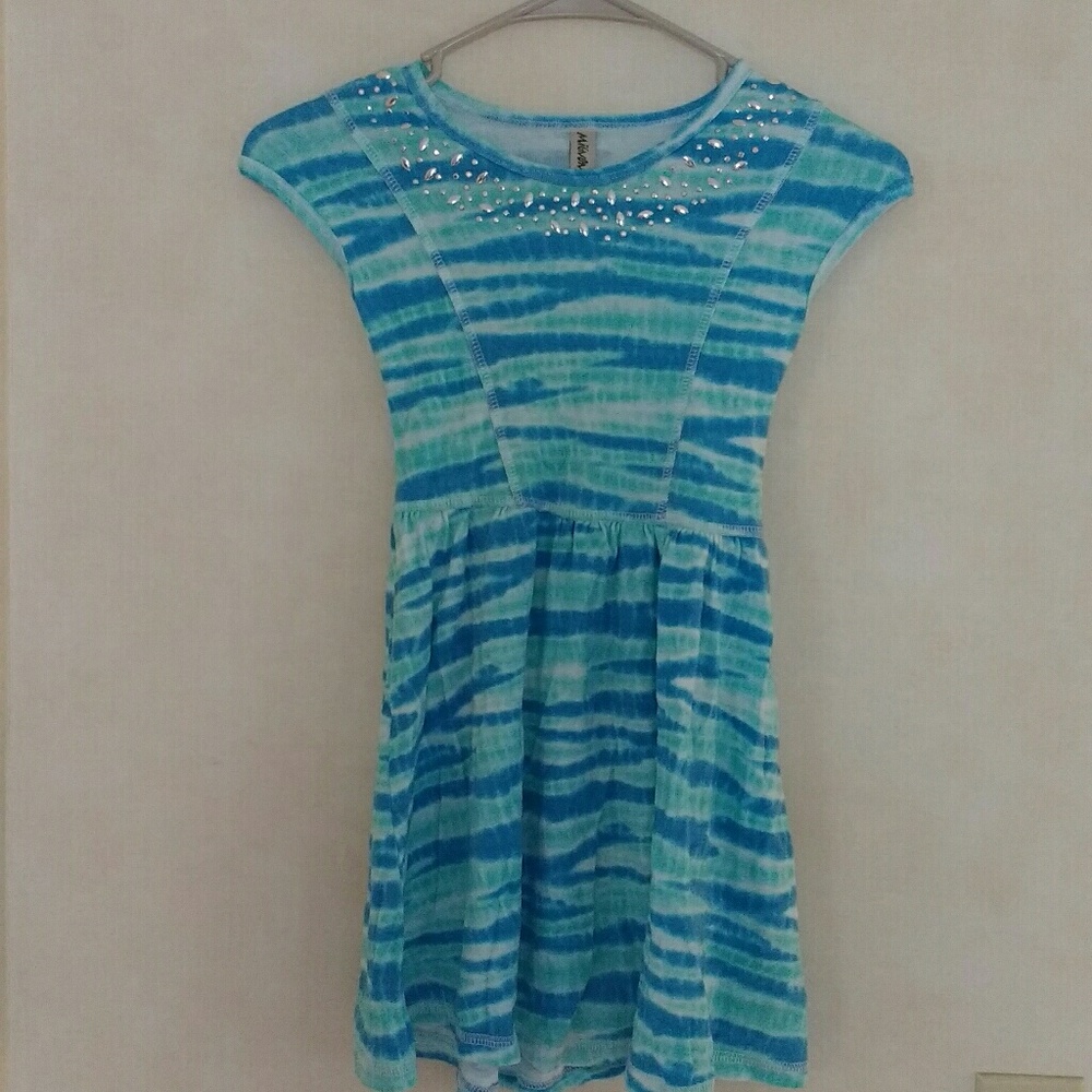 Short sleeve girls casual dress